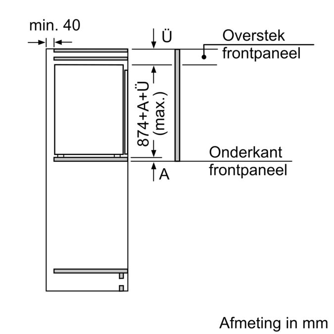 Serie | 6 Inbouw koelkast 88 x 56 cm KIR21ED30 KIR21ED30-4