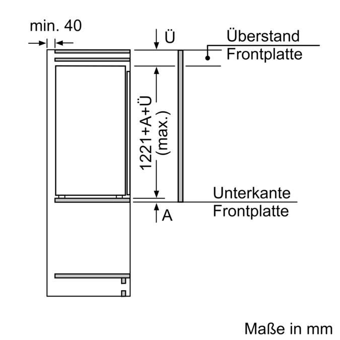 Serie 6 Einbau-Kühlschrank 122.5 x 56 cm Flachscharnier mit Softeinzug KIR41ADD0 KIR41ADD0-8