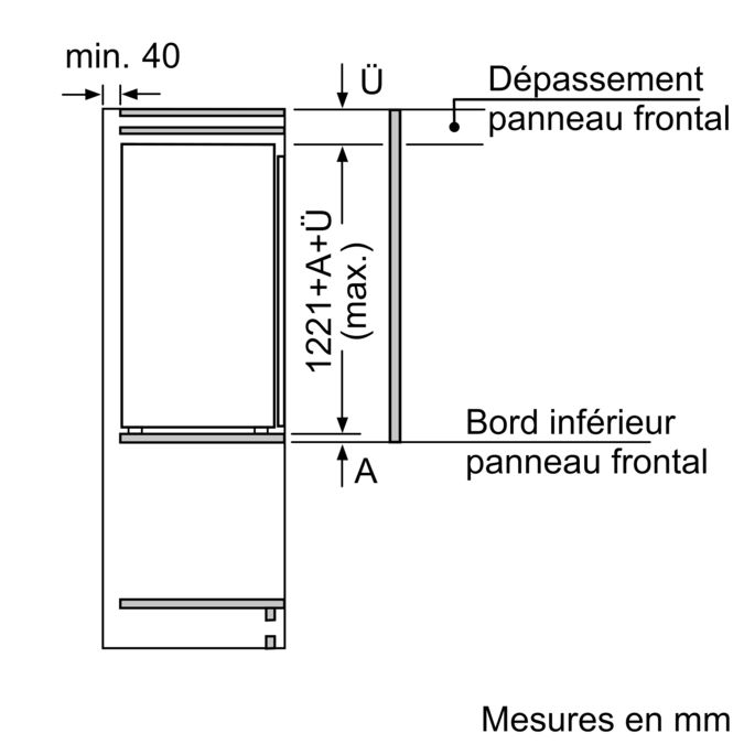 Série 6 Réfrigérateur intégrable 122.5 x 56 cm flat hinge KIR41AF30 KIR41AF30-5