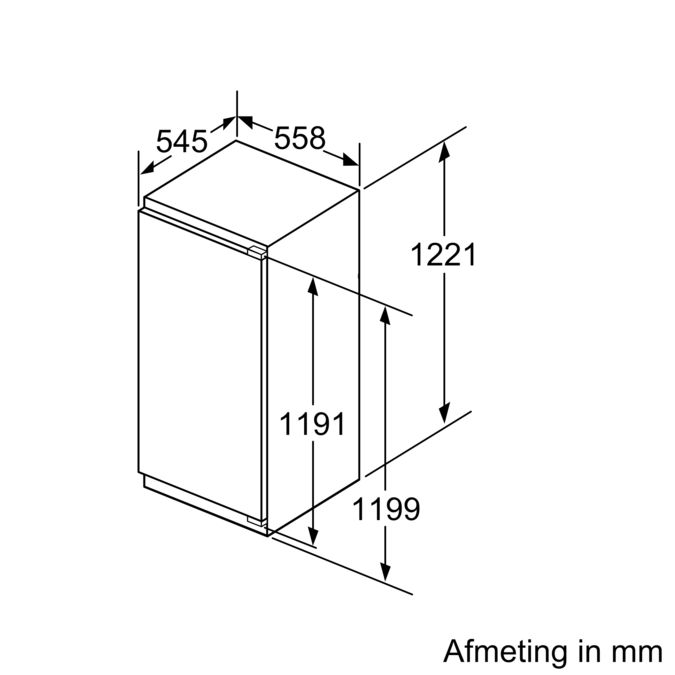 Serie 6 Integreerbare koelkast 122.5 x 56 cm flat hinge KIR41AFF0 KIR41AFF0-8