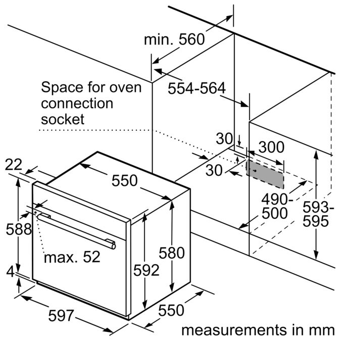 HGL10E150 Gas builtin oven Bosch ZA