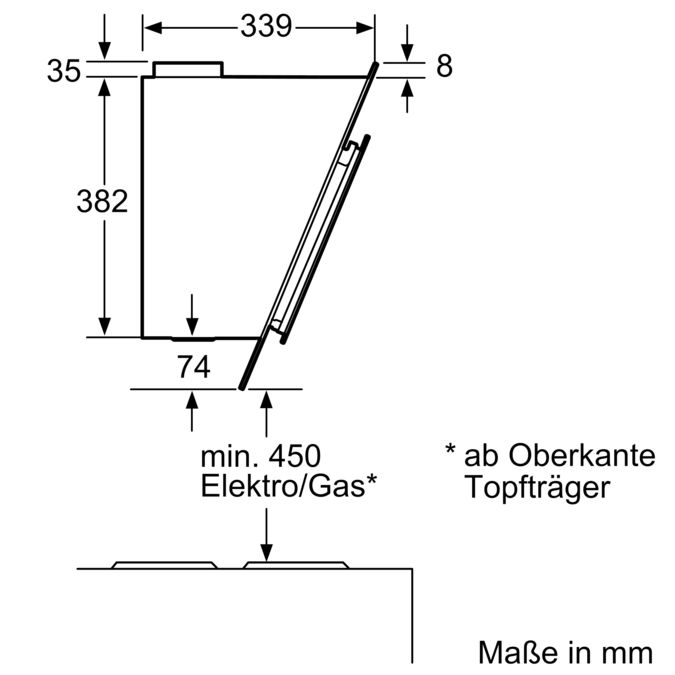 Serie | 6 Wandesse, 60 cm Schräg-Essen-Design DWK06G660 DWK06G660-9