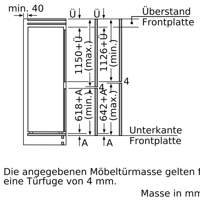 Serie | 6 Einbau-Kühl-Gefrier-Kombination mit Gefrierbereich unten 177.2 x 55.8 cm KIS87AD31H KIS87AD31H-10