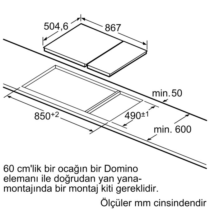 2G, 30 cm, Domino PCD345DEU PCD345DEU-6