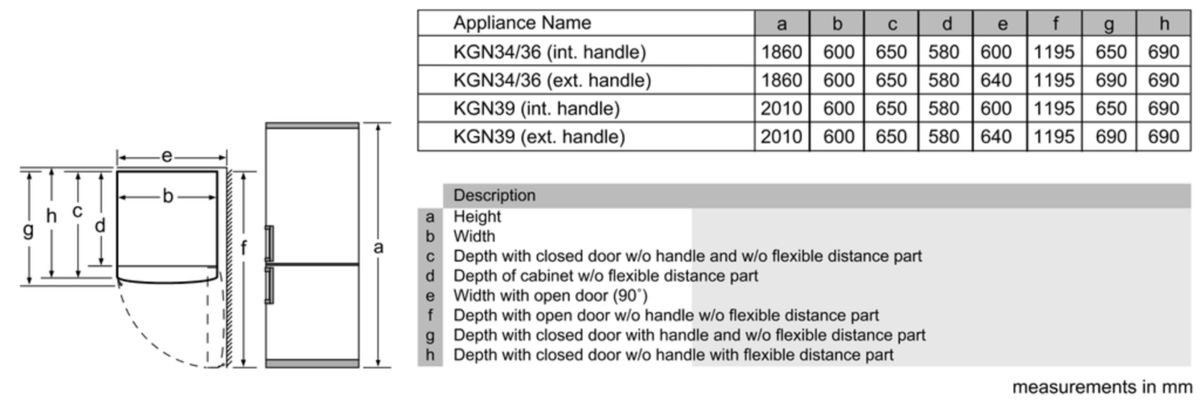 Serie | 4 NoFrost, Kombinált hűtő / fagyasztó Inoxlook ajtók KGN39VL21 KGN39VL21-4