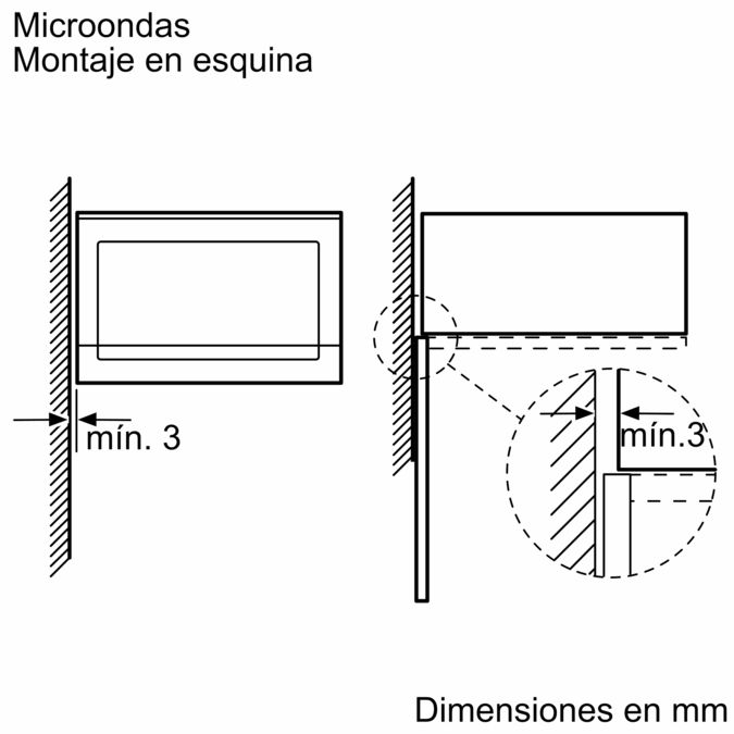 Serie 6 Microondas integrable 59 x 38 cm Negro BEL554MB0 BEL554MB0-8