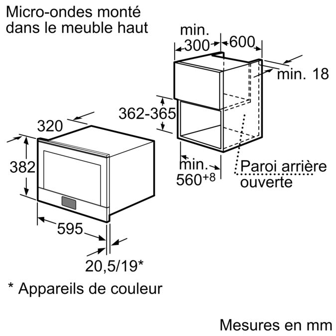 Serie | 8 Micro-onde gril encastrable HMT85GL53 HMT85GL53-11