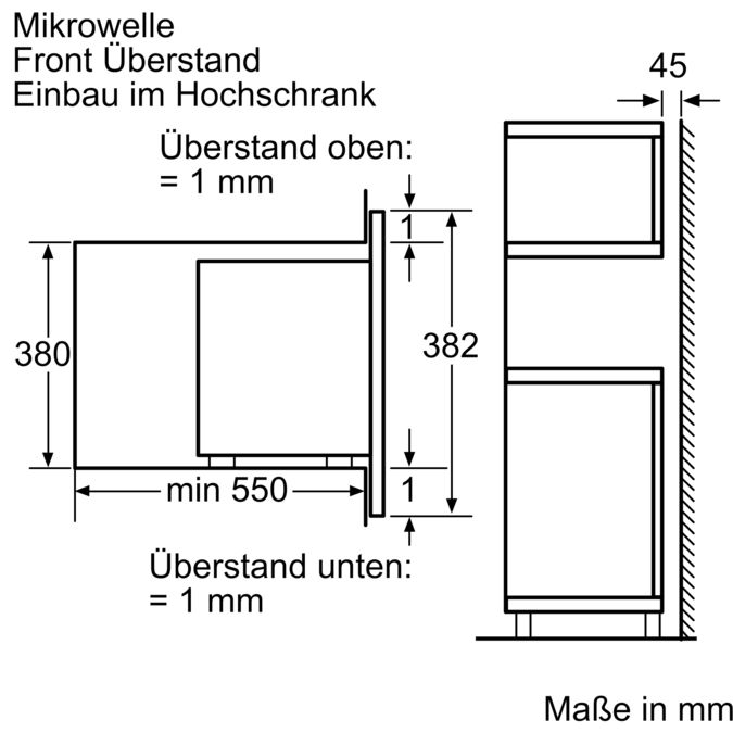 Serie | 8 Einbau-Mikrowellengerät mit Grill HMT85GL53 HMT85GL53-11