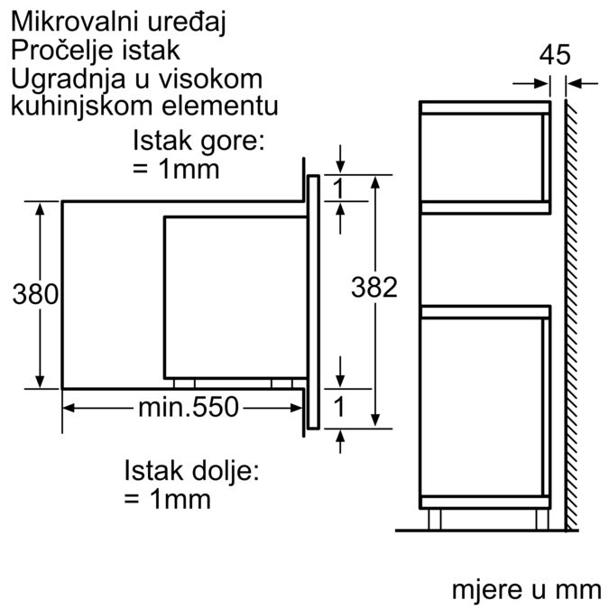 Serie | 8 Ugradbena mikrovalna pećnica Bijela HMT85ML23 HMT85ML23-6