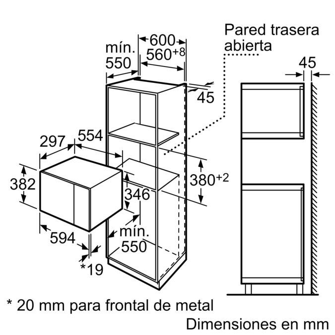 Serie | 6 built-in microwave Acero inoxidable HMT72G654 HMT72G654-7