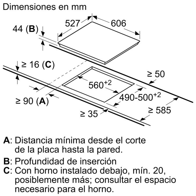 Serie 6 Placa vitrocerámica 60 cm Negro, con perfiles  PKF675FP2E PKF675FP2E-7