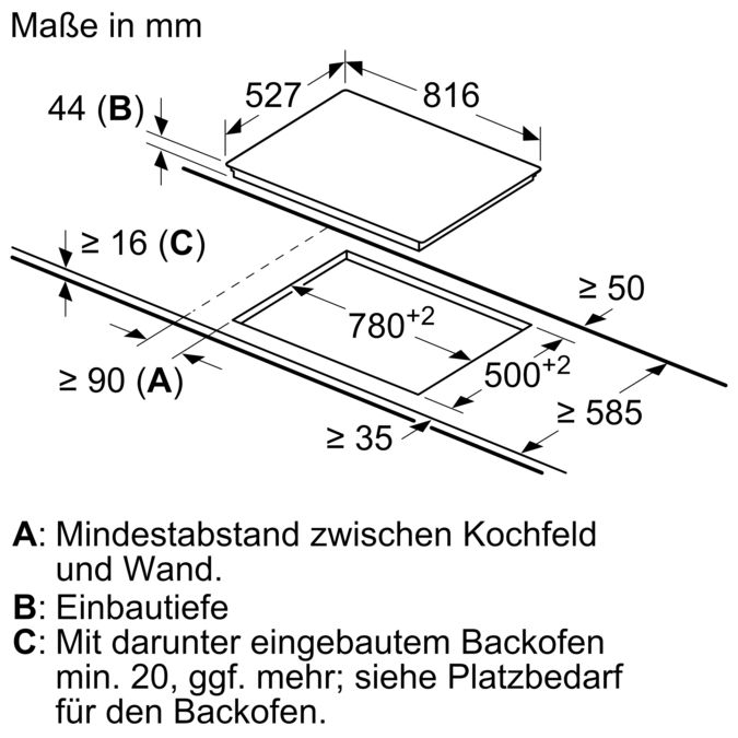 Serie 8 Elektro-Kochfeld 80 cm Schwarz, Mit Rahmen aufliegend PKM875DP1D PKM875DP1D-7