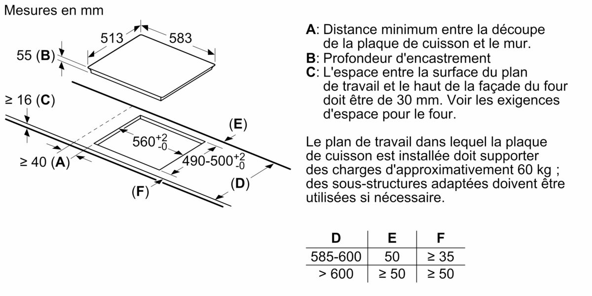 Serie | 6 60 cm Induction- Plan de cuisson PIN645F17E PIN645F17E-6