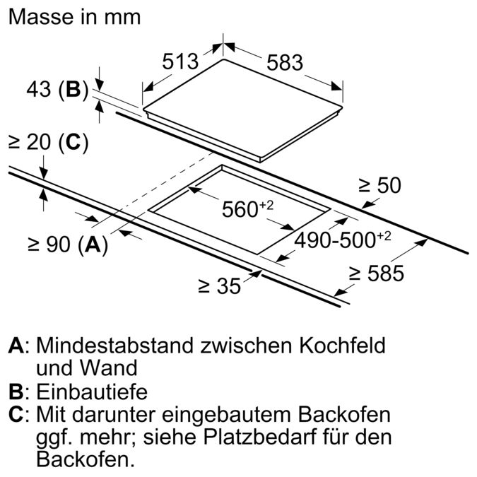Serie | 4 Elektrokochfeld 60 cm Kochfeld Herd gesteuert, Schwarz NKN645G17 NKN645G17-6