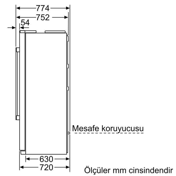 Serie 2 Gardırop Tipi Buzdolabı 177 x 91 cm Kolay temizlenebilir Inox KAN90VI20N KAN90VI20N-3