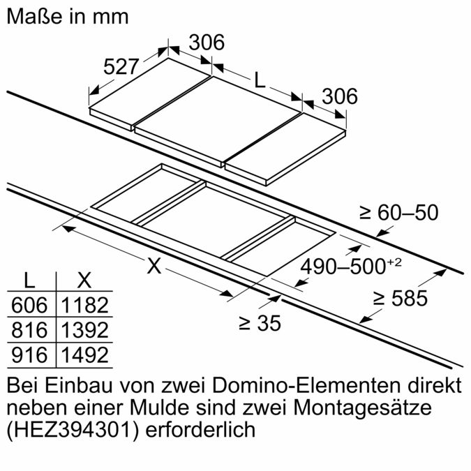 Serie | 6 30 cm Induktions- Glaskeramik Domino PIE375N14E PIE375N14E-8