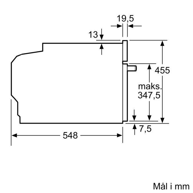 Serie 8 Kompaktovn med mikro 60 x 45 cm Sort CMG8764B6 CMG8764B6-11