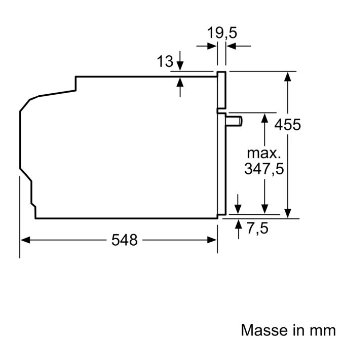 Serie 8 Einbau-Kompaktbackofen mit Mikrowellenfunktion 60 x 45 cm Schwarz CMG633BB1 CMG633BB1-10