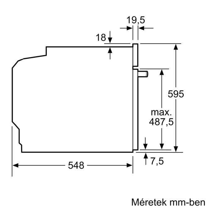 Serie 8 Beépíthető sütő mikrohullám funkcióval 60 x 60 cm Szálcsiszolt acél HMG6764S1 HMG6764S1-9