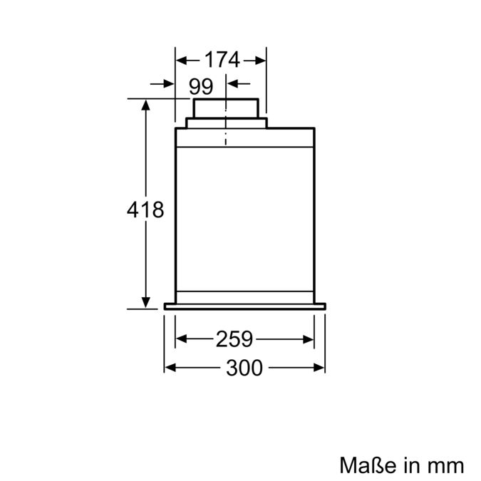 Serie 6 Lüfterbaustein 52 cm Edelstahl DHL575C DHL575C-8