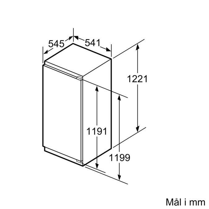Serie | 4 Integrerbart køleskab 122.5 x 56 cm KIR41VF30 KIR41VF30-8