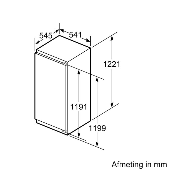 Serie | 4 Inbouw koelkast met vriesvak 122.5 x 56 cm KIL42VF30 KIL42VF30-7