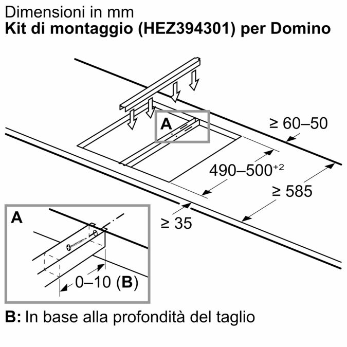 Serie 6 Piano cottura a induzione domino 30 cm Nero, con profili PIB375FB1E PIB375FB1E-11