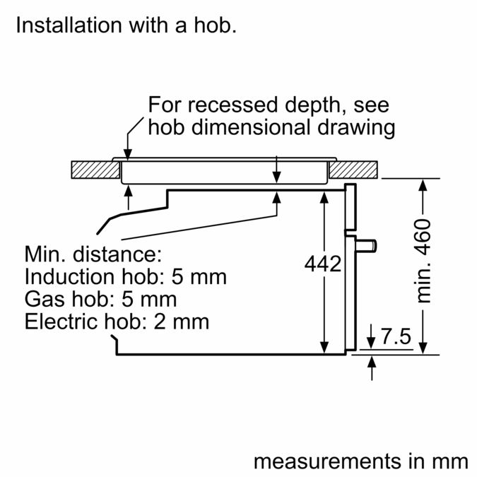 Компактный духовой шкаф bosch cmg633bs1