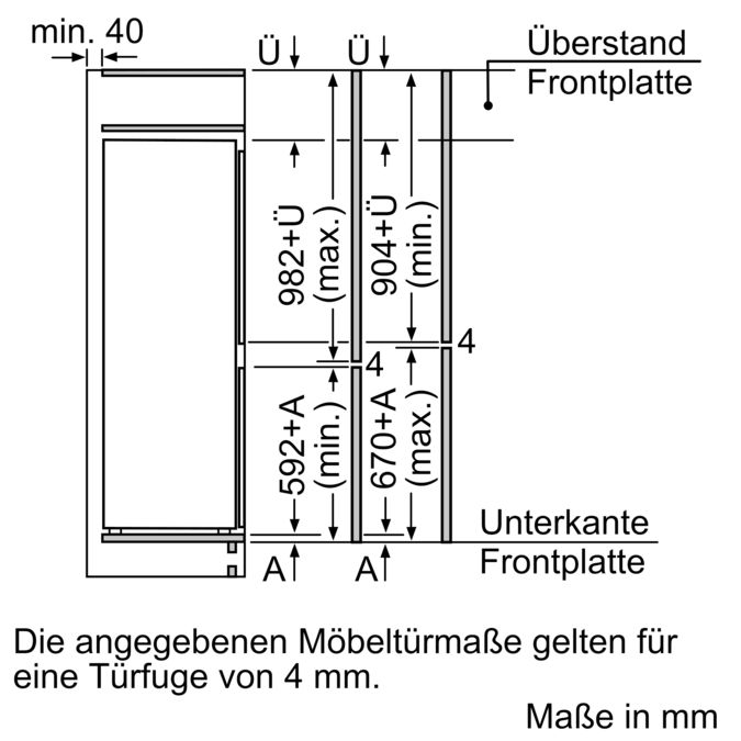 Serie | 4 Einbau-Kühl-Gefrier-Kombination mit Gefrierbereich unten 157.8 x 54.1 cm KIV77VS30 KIV77VS30-7