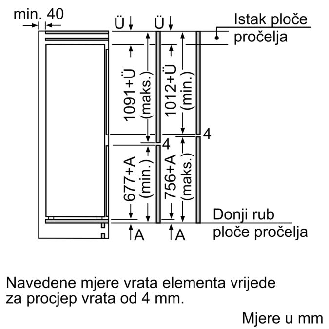 Serie | 4 Ugradbeni hladnjak sa zamrzivačem na dnu 177.2 x 54.1 cm KIV86VS30 KIV86VS30-7