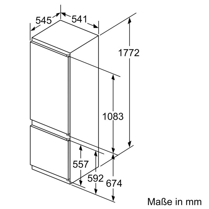 Serie | 4 Einbau-Kühl-Gefrier-Kombination mit Gefrierbereich unten 177.2 x 54.1 cm KIV87VS30 KIV87VS30-6