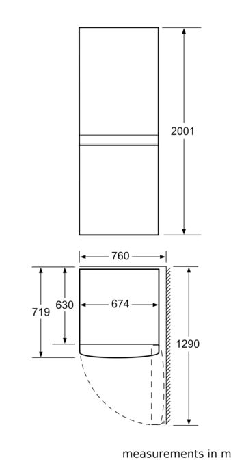 Serie | 8 NoFrost, Bottom freezer White Premium casing KCN40AW30 KCN40AW30-3