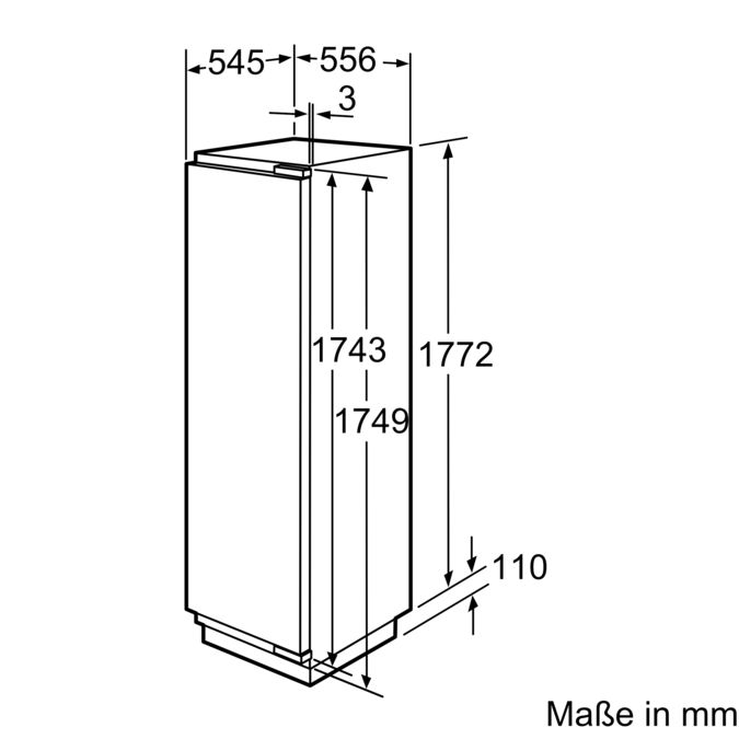 Serie | 8 Einbau-Kühlschrank mit Gefrierfach 177.5 x 56 cm KIF40P60 KIF40P60-12