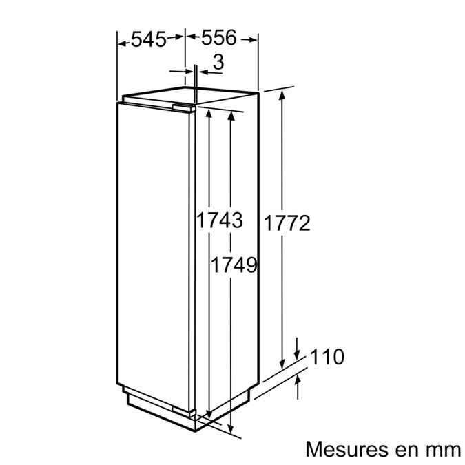 Serie | 8 Réfrigérateur intégrable avec compartiment congélation 177.5 x 56 cm KIF40P60 KIF40P60-6