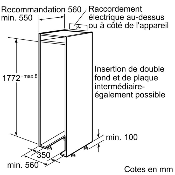 Réfrigérateur encastrable KIF40P60L KIF40P60L-3