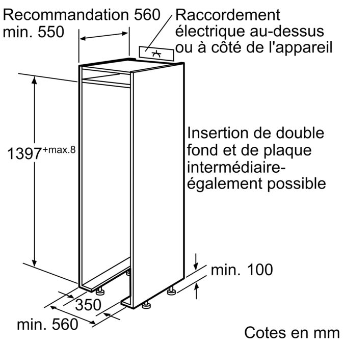 Serie | 8 CoolProfessional Réfrigérateu intégrable KIR25P60 KIR25P60-3