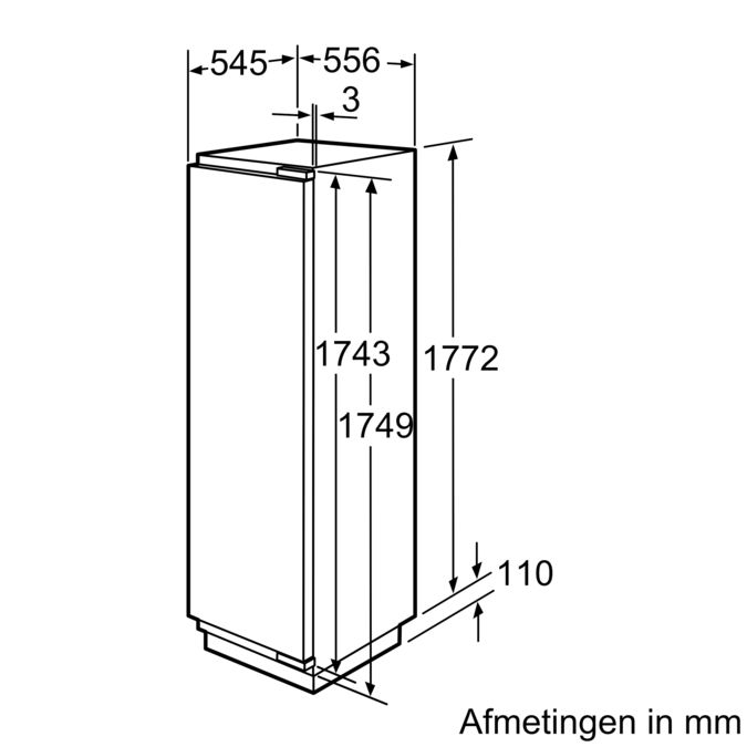 Serie | 8 Inbouw koelkast 177.5 x 56 cm KIF42P60 KIF42P60-6