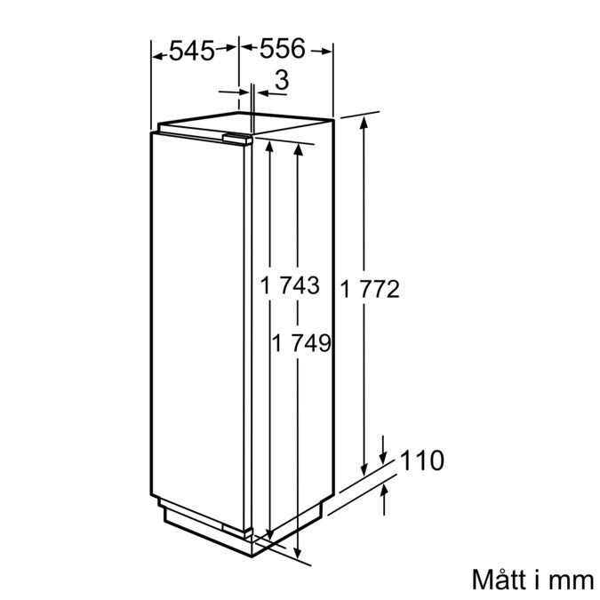 Serie | 8 Integrerad kylskåp 177.5 x 56 cm KIF42P60 KIF42P60-7
