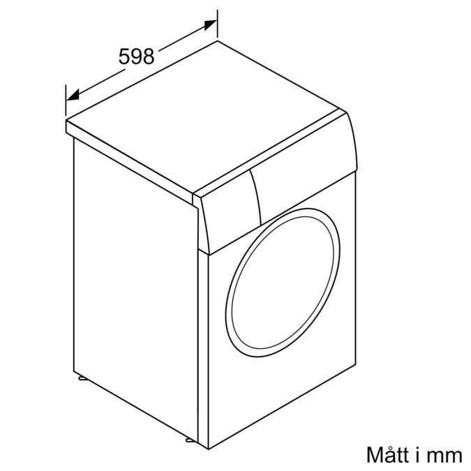 Serie 8 Tvättmaskin, frontmatad 10 kg 1600 v/min WGB256ABSN WGB256ABSN-13