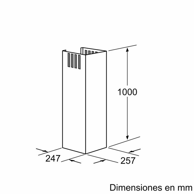 Accesorio para campana 1000 mm DHZ1225 DHZ1225-2