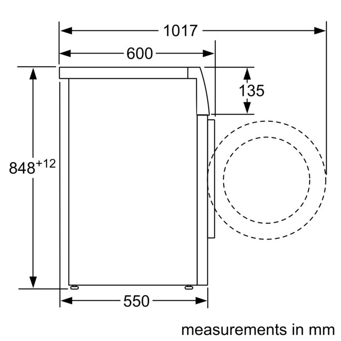 Serie | 4 Washing machine, front loader 7.5 kg 1100 rpm WAN22121SG WAN22121SG-7