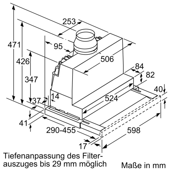 Serie | 6 Flachschirmhaube 60 cm Edelstahl DFR067T50 DFR067T50-12