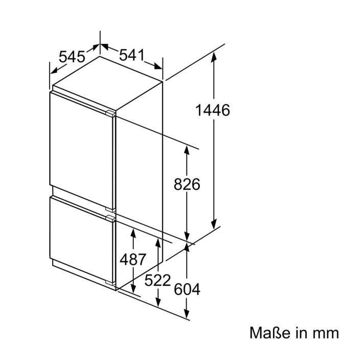Serie | 4 Einbau-Kühl-Gefrier-Kombination mit Gefrierbereich unten 144.6 x 54.1 cm KIV67VS30 KIV67VS30-6