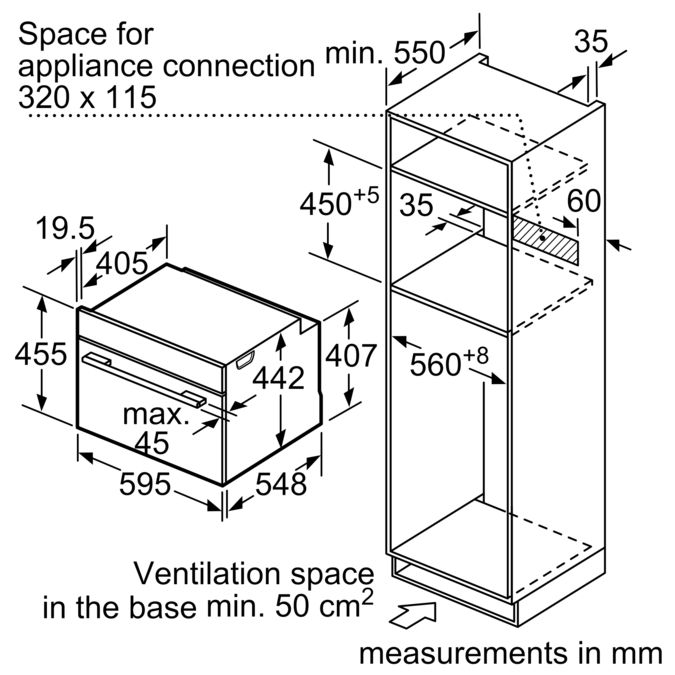 Электрический духовой шкаф bosch cmg633bs1