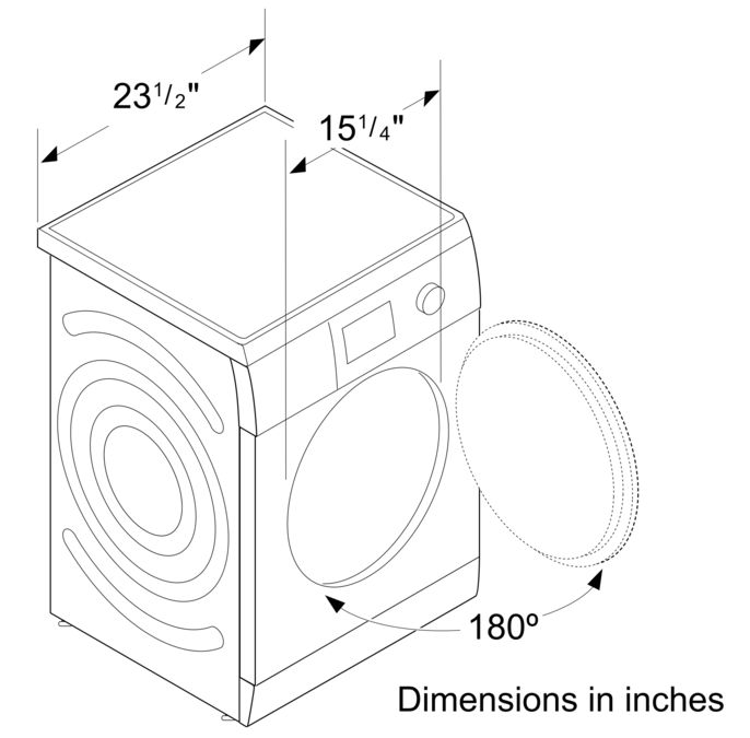 300 Series Compact Condensation Dryer 24'' WTG86400UC WTG86400UC-13