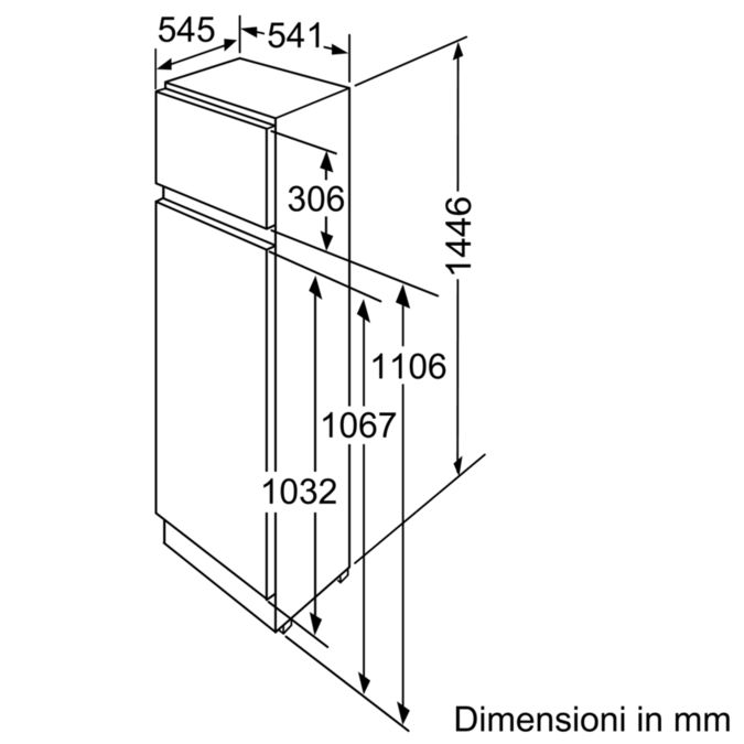 Serie | 4 Frigo-congelatore doppia porta da incasso 144.6 x 54.1 cm KID26V21IE KID26V21IE-7