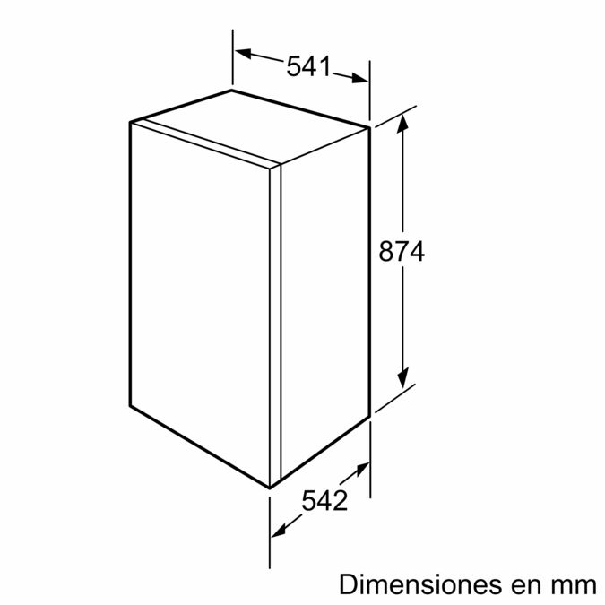 Congelador integrable 87.4 x 54.1 cm Puerta deslizante GID18V00 GID18V00-3