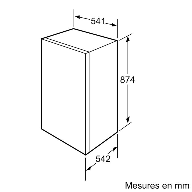 Serie | 2 réfrigérateur intégrable 88 x 56 cm KIR18X30 KIR18X30-6