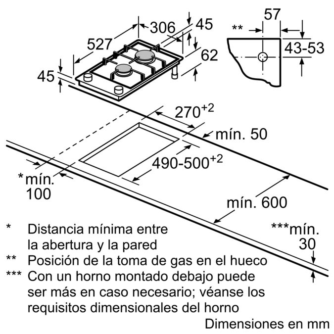 Serie 8 Placa dominó 30 cm Cristal vitrocerámico, Negro PRB3A6D70 PRB3A6D70-13