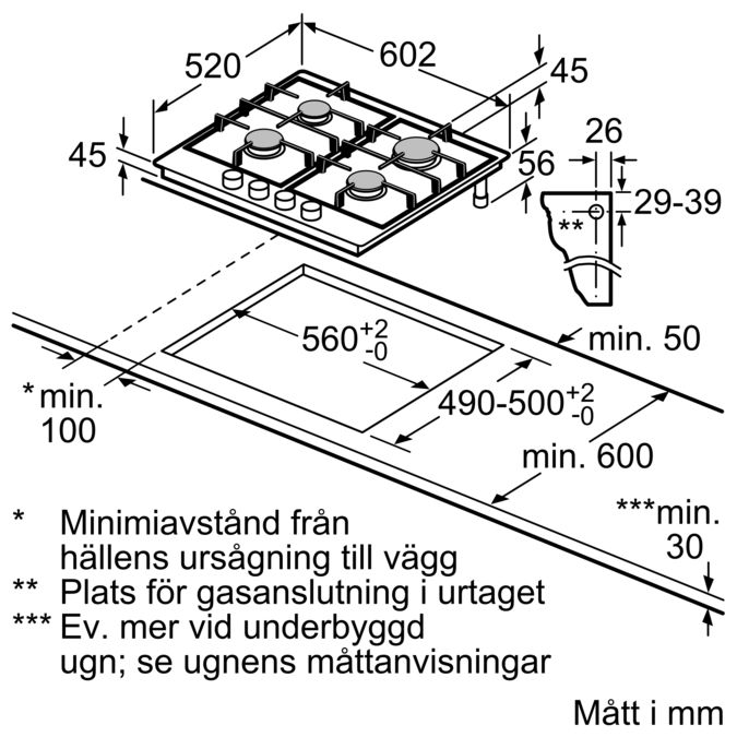 iQ700 Gashäll 60 cm Glaskeramik, Svart ER6A6PB70S ER6A6PB70S-8